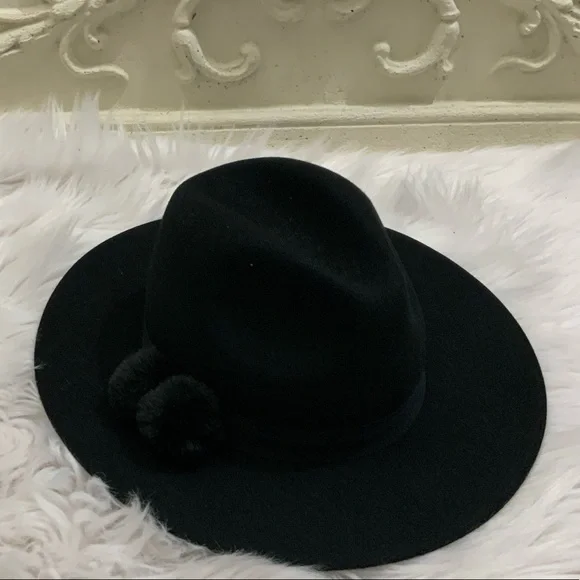 Anna & Ava | Accessories | 0 Wool Black Fedora With Band Nwt  display picture 3